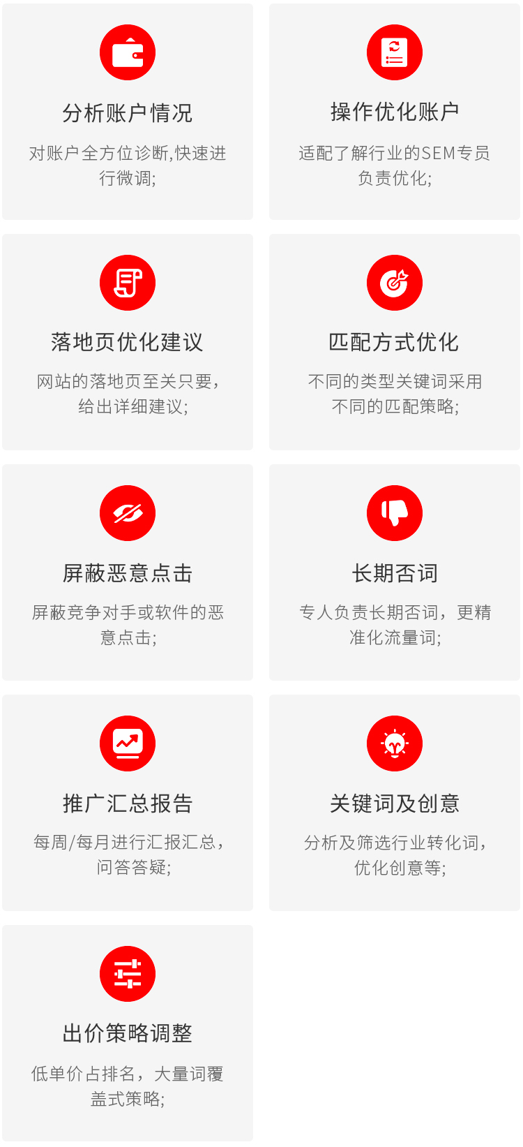 竞价托管工作内容